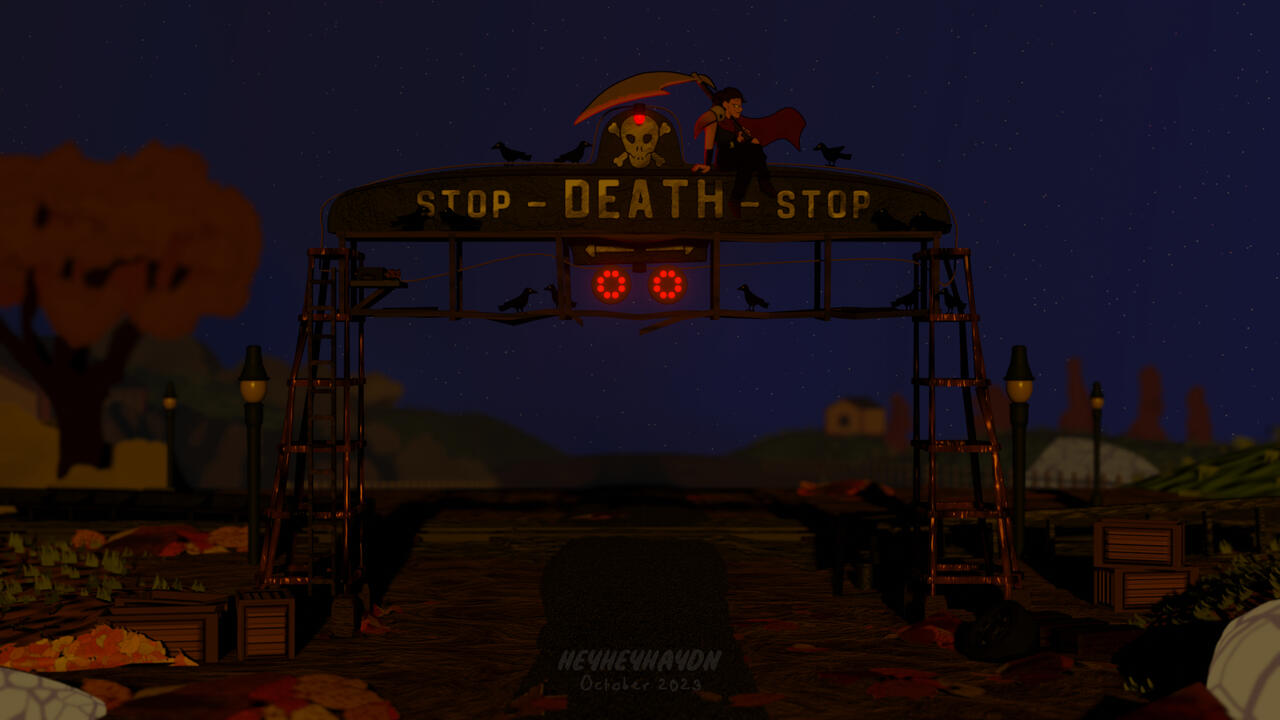 Railroad crossing gate set, 2023